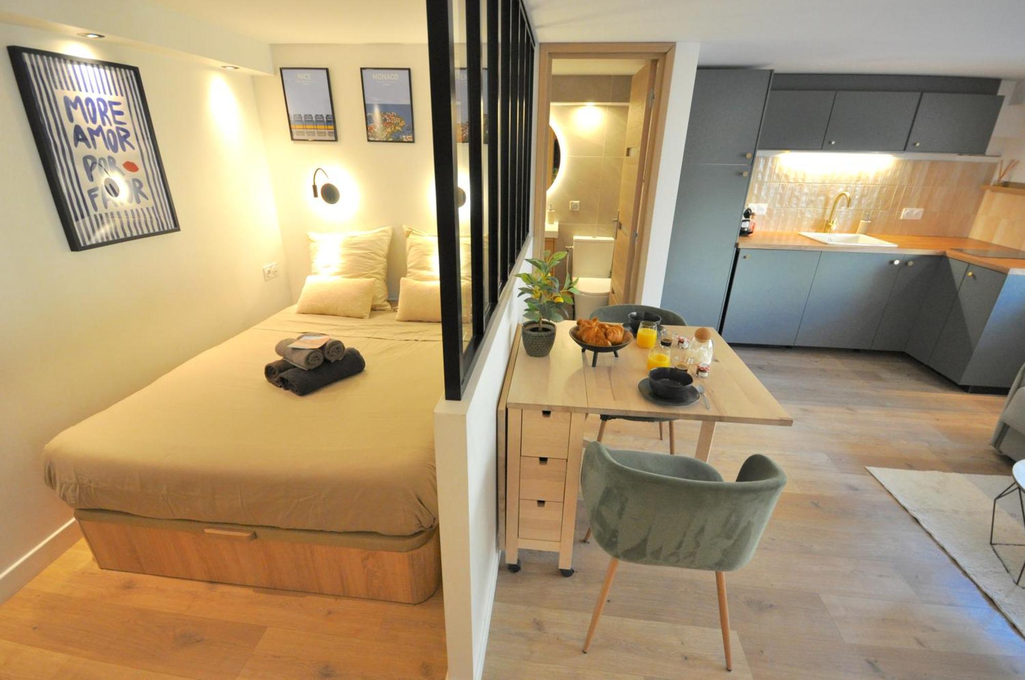 Monaco # Menton - 4 Persons - Hypercenter - Private Parking - Full Renovated - Clim - Fast Wifi - Beach And Sun Eksteriør billede