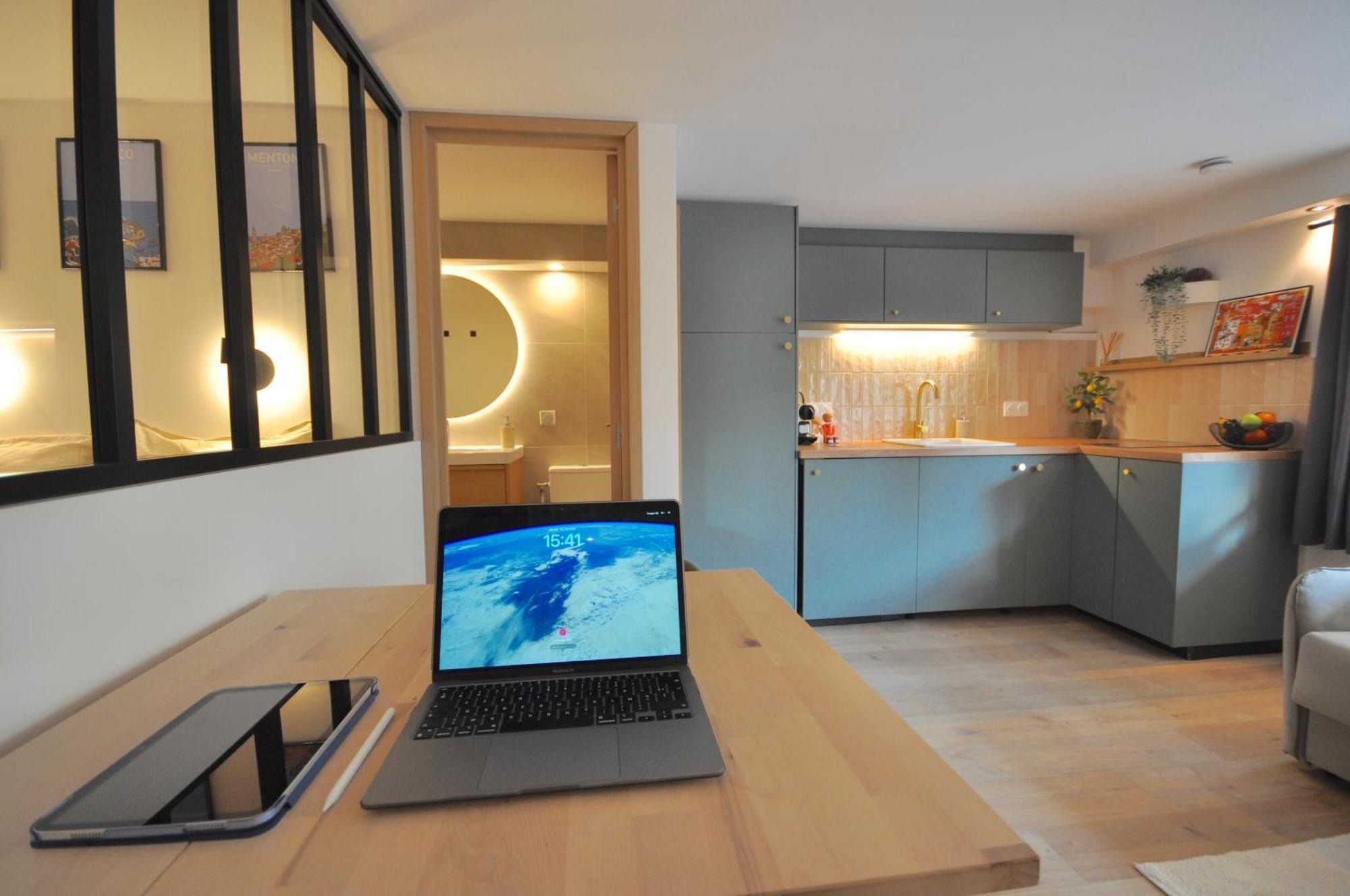 Monaco # Menton - 4 Persons - Hypercenter - Private Parking - Full Renovated - Clim - Fast Wifi - Beach And Sun Eksteriør billede